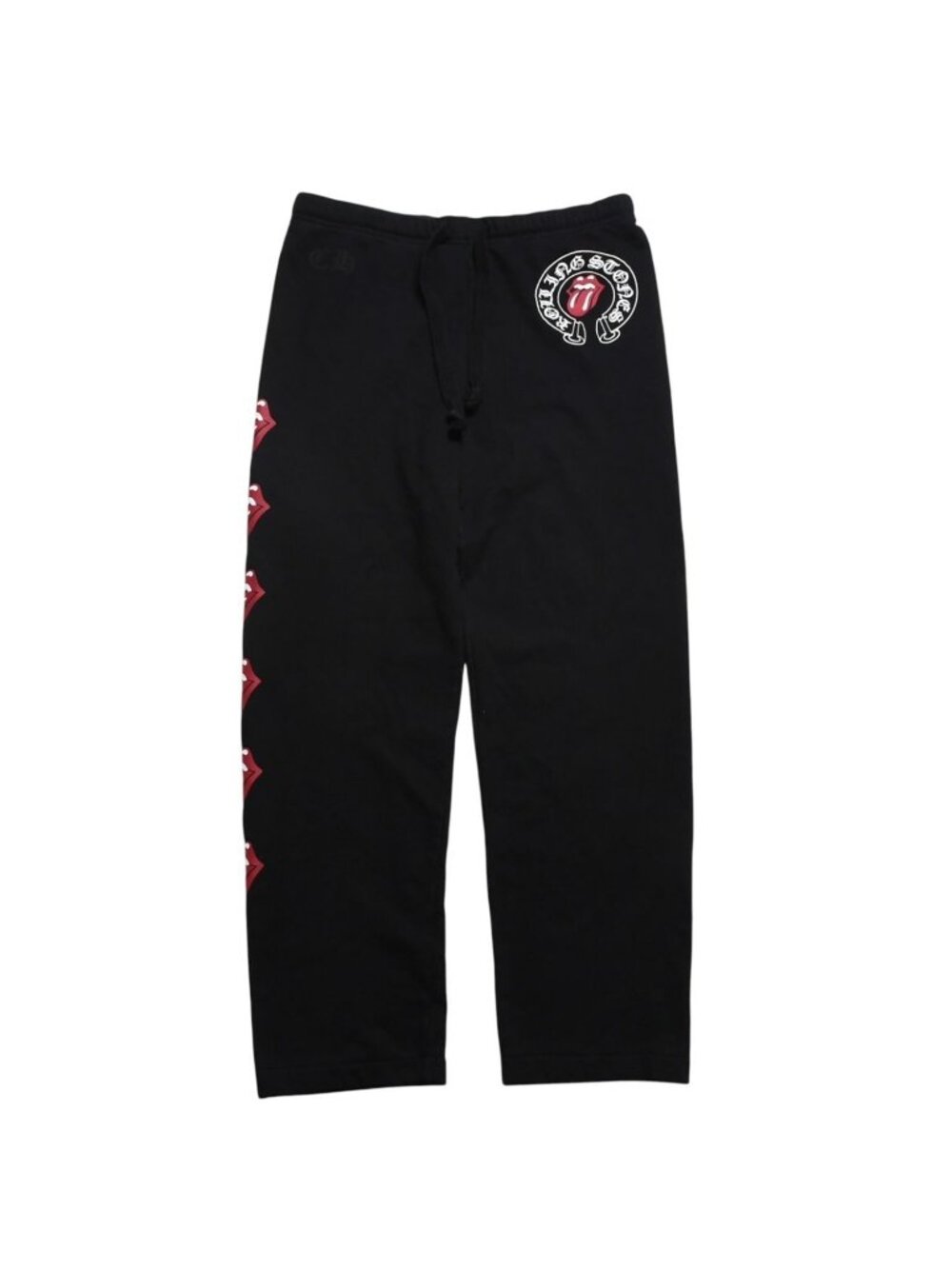Chrome Hearts the Rolling Stones Sweatpants Horseshoe Lip & Tan Scroll Label